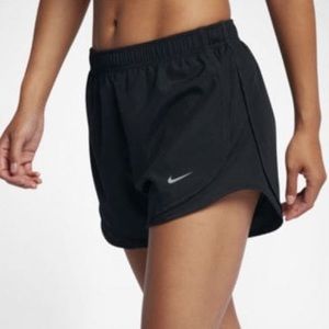 black nike running shorts